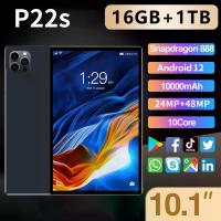 ราคา ใหม่ แท็บเล็ต 10.1 นิ้ว 5G แท็บเล็ต โทรได้ Full HD แท็บเล็ตถูกๆ RAM16G ROM1TB รองรับ 2ซิมการ์ด Tablet แทบเล็ต หน่วยประมวลผล 13-core แท็บเล็ตโทรได้ ของแท้ แทปแล็ตของแท แท็บเล็ตของ (1732344800385992679)