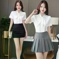 ราคา เสื้อผ้าผู้หญิงมืออาชีพ สไตล์เรียบหรู ชุด JK เหมาะสำหรับเคาน์เตอร์หน้าห้องพักในโรงแรม ชุดทำงานคลินิกสุขภาพ สปา และช่างเทคนิคบำบัดเท้า (1731752118626715113)