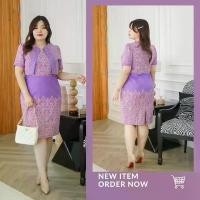 ราคา เดรสผ้าไทย ชุดทำงาน คุณครู ข้าราชการ เดรสสาวอวบ มีหลายไซส์ XL/2XL/3XL สปา นวดแผน ไทย (1732328442020922810)