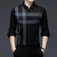 ราคา เสื้อเชิ้ตผู้ชาย ลำลอง BROWON ดีไซน์ลายทาง สไตล์วินเทจ แขนยาว เสื้อธุรกิจและปาร์ตี้ คอลเลคชั่นฤดูใบไม้ผลิและฤดูใบไม้ร่วง ต่อต้านริ้วรอย 2025 (1732408990299161942)
