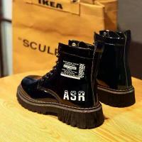 ราคา รองเท้าบู๊ทมาร์ติน, ผู้ชายทรงสูง, ผิวมัน, กันน้ำ, สีดำ, สไตล์อังกฤษ, ความสูงของส่วนบน, รองเท้าบูทหนัง, ฤดูใบไม้ร่วงมาใหม่ (1730231240432977939)