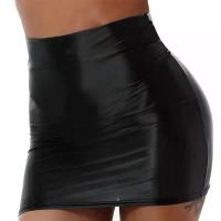 ราคา กระโปรงสั้นรัดรูป เอวสูง ผิวมัน สำหรับผู้หญิง สีพื้น ลำลอง เหมาะสำหรับปาร์ตี้ Rave Clubwear กระโปรงทรงดินสอ ยางยืด สไตล์มินิ (1730524968174651921)