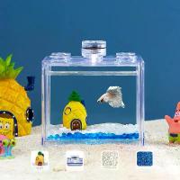 ราคา ตู้ไม้น้ำบล็อคตัวต่อ, สำหรับเดสก์ท็อป, ตู้ปลาขนาดเล็ก, ปลาตกแต่ง, สัตว์เลี้ยงสด, เลโก้บล็อคตัวต่อ, ถังแถว, 6 หลุม, ความโปร่งใสสูง ตู้ปลา เลโก้ ตู้ lowtech (1732283902520493986)