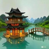 ราคา เครื่องประดับโมเดลสถาปัตยกรรมโบราณ พร้อมไฟ โมเดลศาลา ภูมิทัศน์ ตู้ปลาน้ำและที่ดิน บอนไซ และหิน เนื้อทราย บอลลูน สวย ๆ เอเลี่ยน สวย ๆ ผัก แว่นแก้ว ใส่ อ่าง ซามูไร (1732541674029811546)