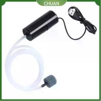 ราคา [COD] CHUAN พร้อมหินอากาศ ปั๊มอากาศสำหรับตู้ปลา พอร์ต USB พร้อมท่อซิลิโคน ตัวเติมอากาศสำหรับตู้ปลา แบบพกพา เงียบ ตัวเติมออกซิเจนสำหรับตู้ปลา ตู้ปลา (1731910594501117951)