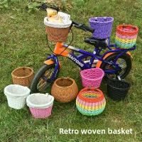 ราคา ตะกร้าตกแต่ง, หวายเทียมทอ, ตะกร้ารถจักรยาน, ตะกร้า Pannier, ถังเก็บเครื่องประดับเดสก์ท็อป, ตะกร้าเก็บของด้านหน้า หวายเทียม โครง หวาย เส้น เทียม บริษัท ของ แท้ ใส่ เสื้อผ้า ชั้น แ (1732289128971732595)