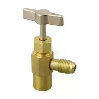 ราคา ที่เปิดขวด R134a, วาล์วเปิดตู้เย็น, อะแดปเตอร์ 1/2ACME และ 1/4 SAE, วัสดุทองเหลือง (1732324353535018440)