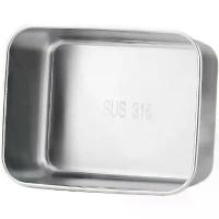 ราคา ภาชนะเก็บอาหาร วัสดุสแตนเลส 304 เหมาะสำหรับนักเรียน พนักงานออฟฟิศ อาหารลดน้ำหนัก อาหารริมถนน กล่องเก็บของในตู้เย็น (1731689312668910644)