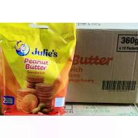 ราคา จูลี่เนยถั่ว หูหิ้ว ห่อใหญ่ ยกลัง 360 g ×12 ถุง จูลี่บิสกิต (1732109695884821521)