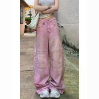 ราคา กางเกงขากว้างย้อนยุคอเมริกันพลัสไซส์ ทรงหลวม ทรงตรง สีชมพู เหมาะสำหรับผู้หญิง ดีไซน์หวานโด้ สีชมพู ขายดีในปี 2025 กางเกงยีนส์ หน้าร้อน ยีนส์ ความยาว กระบอก ใหญ่ ถุง สุ่ม 99 กางเก (1731459126166390628)