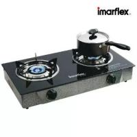 ราคา [จัดส่งทันที] IMARFLEX_2 เตาแก๊ส หัวคู่ หน้ากระจก หัวแสตนเลส IG-426 (1732472279106290950)