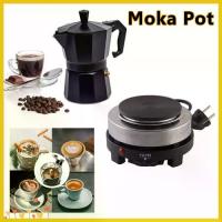 ราคา Moka Pot หม้อต้มกาแฟ กาต้มกาแฟ เครื่องชงกาแฟ 300ml เตาไฟฟ้าอเนกประสงค์ขนาดเล็กสำหรับ ต้มกาแฟ อุ่นอาหาร เตาขนาดพกพา กาต้ม กาแฟ สด หม้อต้ม กาแฟ สด เตาแก๊ส ต้ม กาแฟ (1732373396682999472)