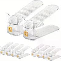 ราคา ที่เก็บของพร้อมช่องเสียบรองเท้า, 2/10 ชิ้น/เซ็ต, ชั้นวางรองเท้าพลาสติกแบบปรับได้, ชั้นวางรองเท้า 1 ชั้น, ที่วางรองเท้าประหยัดพื้นที่, เหมาะสำหรับหอพัก, ห้องนอน, ตู้เสื้อผ้า, ทางเข้า, ห้องน้ำ (17325087