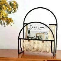 ราคา ชั้นวางหนังสือและชั้นวางหนังสือพิมพ์, การออกแบบหวายสไตล์ญี่ปุ่น, ศิลปะเหล็กโลหะ, สไตล์วินเทจ, เหมาะสำหรับโซฟาห้องนั่งเล่น, ชั้นวางนิตยสารคาเฟ่, ที่เก็บของ (1732691111728416752)