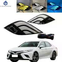 ราคา ไฟ LED กลางวัน, ไฟวิ่งกลางวัน, ไฟตัดหมอก, ชุดประกอบ, สำหรับ Toyota Camry 2018-2020, กันน้ำ, ไฟเลี้ยว, 12V (1732494359778723129)