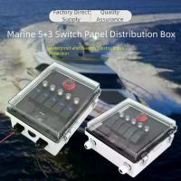 ราคา แผงสวิตช์สลับเรือ RV, 12V, กล่อง, 5 ซ็อกเก็ต, กันน้ำ, ไฟ LED, พร้อมเบรกเกอร์, เหมาะสำหรับเรือ, [ข้อเสนอรายวัน] ทาม เมอร์ ตั้ง เวลา 220 v (1732575836228715800)