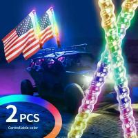 ราคา เสาธงรถยนต์ ไฟตกแต่ง รถออฟโรด รถปิคอัพ สีสันสดใส ไฟ LED บรรยากาศ พร้อมแอปและรีโมทคอนโทรล ชุดไฟเสาอากาศ (1731827458225636370)