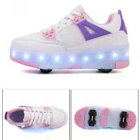 ราคา รองเท้าสีอ่อน, Heelys ใหม่, ชาร์จใหม่ได้, ไฟ LED สี่ล้อ, เหมาะสำหรับเด็กและผู้ใหญ่, รองเท้าสเก็ตพร้อมล้อ รองเท้าพละ รองเท้าพละ (1732297580201741219)