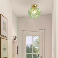 ราคา โคมไฟเพดานฝักบัวสไตล์ทิฟฟานี่ 7.9 นิ้ว เหมาะสำหรับโถงทางเดิน ห้องนอน และพื้นที่อื่นๆ ของบ้านที่ทันสมัย โคมไฟตั้งโต๊ะ วัสดุแก้วใสและโลหะ (1732674989566101043)