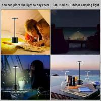 ราคา 【มีสต๊อกเพียงพอ】โคมไฟตั้งโต๊ะ LED โคมไฟโต๊ะเขียนหนังสือ LED แบบชาร์จไฟได้โคมไฟตั้งโต๊ะหรี่แสงได้โคมไฟร้านอาหารบาร์สำนักงานห้องนอนตกแต่ง สามส (1732223432236238914)