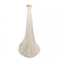 ราคา ผ้าคลุมหน้าเจ้าสาวพร้อมหวี, ผ้าคลุม Tulle ลายจุด, พร้อมโบว์, เครื่องประดับผมแต่งงานสำหรับเจ้าสาว, ผ้าคลุมโบสถ์โปร่ง 1 ชั้น (1732127566363199598)