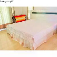 ราคา ขายร้อน ผ้าปูรองนอน/ผ้าปูที่นอน หรือผ้าคลุมเตียง (กระโปรงเตียง) ขนาด 5ฟุต สีส้มอ่อน มีชายระบาย 2 ชั้น (1732224716867930056)