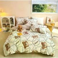 ราคา พร้อมส่ง ชุดผ้าปูที่นอน ผ้าปูที่นอน พร้อมผ้านวม ชุดเครื่องนอน ครบชุด6ชิ้น มีขนาด 3.5ฟุต/5ฟต/6ฟุต (1732391964848981088)