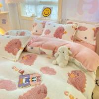 ราคา ชุดเครื่องนอนการ์ตูนกำมะหยี่ คอลเลคชั่นฤดูใบไม้ร่วงฤดูหนาว สี่ชิ้น ประกอบด้วย ปลอกผ้านวม ปลอกหมอน และผ้าปูที่นอน ตกแต่งห้องนอน, การพิมพ์และการย้อมสีปฏิกิริยา, ฝีมือเย็บปักถักร้อย (1732704051230967663)