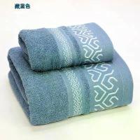 ราคา COD เซ็ตผ้าเช็ดตัว ผ้าเช็ดตัว+ผ้าเช็ดผม ลายไทย มี 3 สี เลือก ขนาด 34*74Cm 70*140 Cm ผืนเล็ก+ผืนกลาง (1732255022510343982)