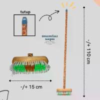ราคา แปรงขัดห้องน้ำ แปรงขัดพื้น แปรงขัดห้องน้ำยาว แปรงวงรีเล็ก แปรงด้ามยาว กว้าง 15 ซม. (1732443698589500924)