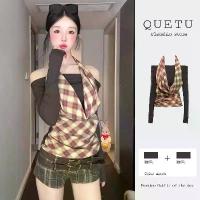 ราคา 【CODของแท้จากแบรนด์】 เสื้อคอกระเช้าลายสก็อตแขนยาว เอวลายริบบิ้นปรับระดับได้ ✨ สไตล์เซ็กซี่น่ารัก ชุดในใส่ผสมผสานฤดูหนาว ลดน้ำหนัก 50% พร้อมส่งด่วน! (1732249225795110382)