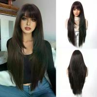 ราคา วิกผมยาวตรงสีเจ็ทแบล็ค, แฟชั่นใหม่, หมวกเต็มชั้น, ผมสังเคราะห์, หน้าม้าซีทรู, กรอบหน้า, วิกผม 28 นิ้ว, สำหรับผู้หญิง, ในสต็อก, พร้อมที่จะจัดส่ง, รวมตาข่ายคลุมผม 70 ซม. แฮร์พีช ผม (1732056673248839578)