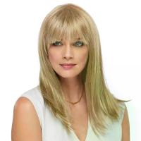 ราคา วิกผมยาวตรง ไล่โทนสีด้านบนสีทอง มีหน้าม้า หมวกวิกผมผู้หญิง หน้าม้า ผม วิก (1732009279805359837)