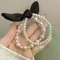 ราคา Scrunchies ไข่มุก เกิร์ลลี่ดรีมปารีส สไตล์ฝรั่งเศส คุณภาพสูง สร้อยข้อมือมุกสองชั้น ดีไซน์โบว์ สร้อยข้อมือมุก สำหรับผู้หญิง เชือกผูกผม ยางมัด ผม ซับ น้ํา ที่ รัด (1731590089018280022)