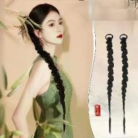 ราคา วิกผม สไตล์จีนใหม่ ถักเปีย หางม้าผู้หญิง ถักเปียสไตล์ประจำชาติ ถักเปียยาว ถักเปียข้างเหมือนจริง ถักเปียชกมวยคนดังทางอินเทอร์เน็ต ทรงผม แฮร์พีช ดังโงะ แบบ กิ๊บ hair piece ไหม ถัก ผม สงกรานต์ (173203716