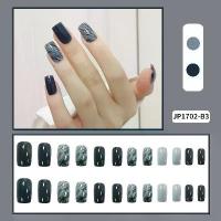 ราคา ชุดเล็บปลอม 24 ชิ้น พร้อมกาว เพ้นท์เล็บฝรั่งเศส เล็บปลอม นิ้ว (1730176990135945788)