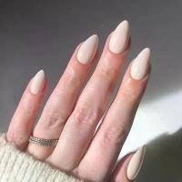 ราคา เล็บปลอม ทรงอัลมอนด์ ผิวนู้ด 30 ชิ้น สติ๊กเกอร์ติดเล็บ สั้น อัลมอนด์ (1732360513691288991)