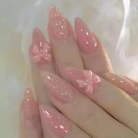 ราคา สติ๊กเกอร์ติดเล็บ นักเรียน เล็บปลอม ดีไซน์โบว์ ถอดออกได้ สีทึบ สไตล์นางฟ้า สวมเล็บ สีชมพูหวาน เล็บปลอม พร้อมเครื่องมือใส่ฟรี,เล็บปลอมสายฝอ,เ ล ็ บ ป ล อ ม ส ํ า เ ร ็ จ ร ู ป,เล็ (1732294230139374169)