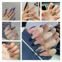 ราคา ชุดเล็บปลอมพร้อมกาว, เล็บปลอม, เล็บปลอมพร้อมการออกแบบ, สำหรับเด็ก, [เล็บยาว], [COD] (1730355805729032475)