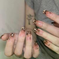 ราคา เล็บปลอม ลายเสือดาว แฮนด์เมด พิมพ์ลายเสือดาว กดบน กลิตเตอร์ ไวท์เทนนิ่ง เล็บ ขนาดกลาง สี่เหลี่ยม (1732468146658968604)