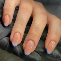 ราคา เล็บปลอม, สไตล์ฝรั่งเศสสีน้ำเงิน, สวมใส่ได้, เคล็ดลับเล็บที่ถอดออกได้, เคล็ดลับเล็บที่เรียบง่าย, สติ๊กเกอร์ติดเล็บ, สไตล์สั้น, รวมเครื่องมือสวมใส่ฟรี,เล็บปลอมสายฝอ,เล็บปลอมสั้นกุ (1732289805185878617)