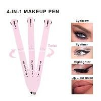ราคา ปากกาหมอก 4-in-1, 4-in-1 ปากกาหมอก, 4 สี, ลิปไลเนอร์, อายไลเนอร์ไฮกลอส, ดินสอเขียนคิ้ว, 4in1makeuppen (1730751308971674616)