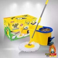 ราคา SUPERCATชุดถังปั่น+ไม้ม็อบถูพื้น รุ่นแมวบิน แถมผ้าม็อบถูพื้น 2 ผืน [รับประกันเฉพาะตัวถัง 2 ปี] Clean ทำความสะอาด ไม้ ถูพื้น ไม้ถูพื้น แบบ (1729707882576120471)