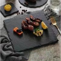 ราคา จานเซรามิก สไตล์ญี่ปุ่นและเกาหลี จานแบน สำหรับขนมและซูชิ จานแบน อาหารตะวันตก สีดำ เครื่องใช้บนโต๊ะอาหาร (1732143848418477811)