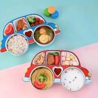 ราคา จานอาหารเย็นสแตนเลสรูปรถสีฟ้า 1 ชุด พร้อมฝาปิด เครื่องใช้บนโต๊ะอาหารการ์ตูนกันกระแทก เหมาะสำหรับเด็กวัยหัดเดิน การออกแบบกริดแบ่ง เหมาะสำหรับมื้ออาหารของเด็กวัยหัดเดิน ชุดอาหาร เค (1732281102923105307)