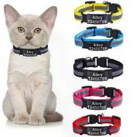ราคา ปลอกคอแมวลูกแมวไนลอนสะท้อนแสง, ความปลอดภัย, ส่วนบุคคล, ป้ายชื่อแกะสลัก, แท็กชื่อ ID แบบกำหนดเอง, สำหรับแมว (1732258144566019294)