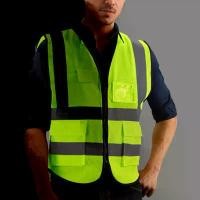 ราคา เสื้อกั๊กเซฟตี้ สะท้อนแสง ความปลอดภัย มองเห็นได้สูง เสื้อกั๊กสะท้อนแสงทำงาน หลายกระเป๋า เสื้อกั๊กเซฟตี้สำหรับผู้ชาย เหมาะสำหรับทั้งชายและหญิง (1732324999462421997)
