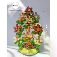 ราคา COD (ของฝาก) ของแทนคำอวยพร ต้นไม้หยก ต้นไม้มงคล ต้นหยก เสริมดวง ปรับฮวงจุ้ย ต้นไม้ประดิษฐ์ กระถาง 9 ช่อ (1731889401948834270)