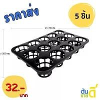 ราคา กระถาง ถาดหลุม ใส่กระถางต้นไม้ ขนาด 15 นิ้ว 15 หลุม สีดำ 5 ใบ ชิ้น อัน (1731860523003905929)