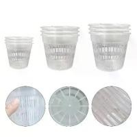 ราคา กระถางกล้วยไม้ใสพร้อมจานรอง แพ็ค 6 กระถาง กระถางต้นไม้สุขภาพดี ดูแลง่าย (1731777833063450432)